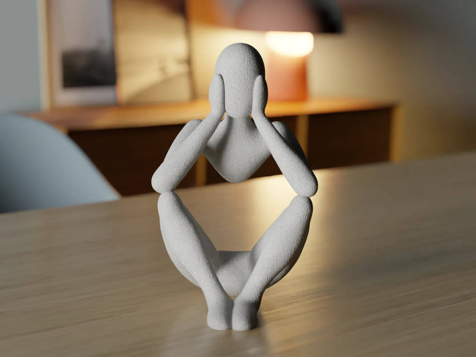 Adorno Escultura Abstracta Abrazo De Lo Invisible