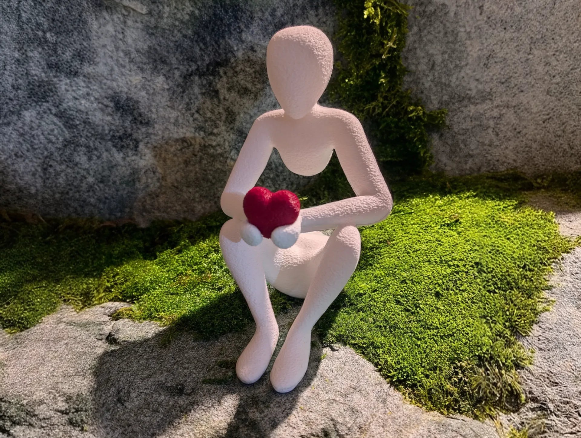 Adorno Escultura Abstracta El Abrazo Del Amor