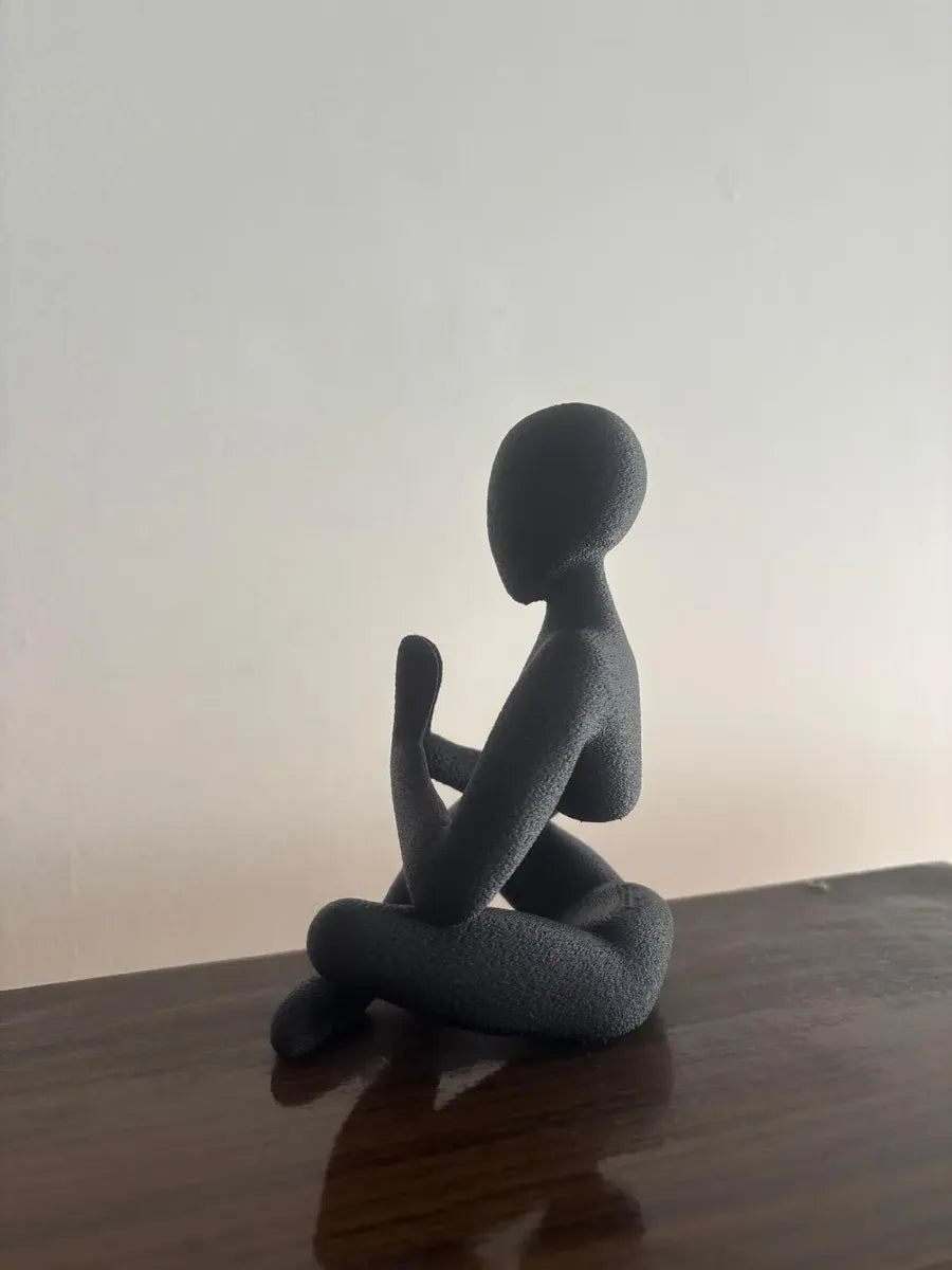 Adorno Escultura Abstracta Oración De Contemplación
