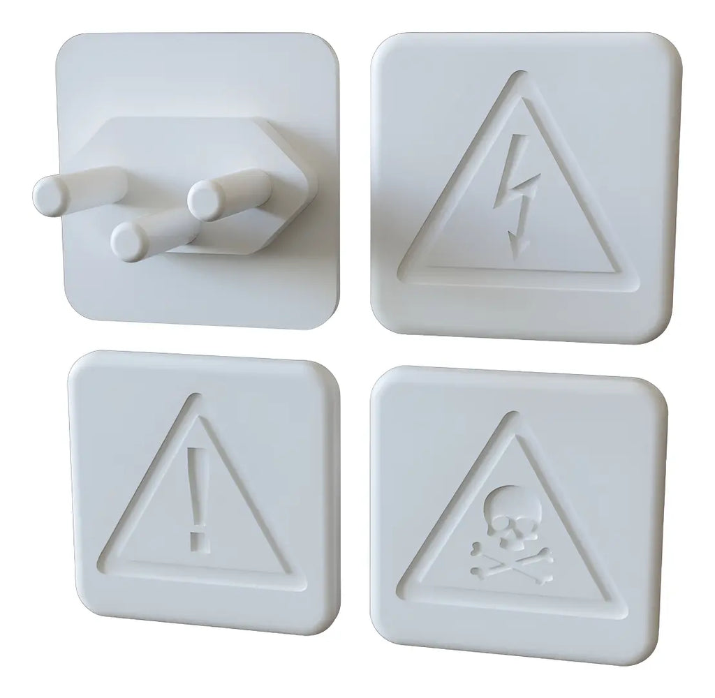 Tapa De Seguridad Para Enchufes Tipo J - Pack 6 unidades