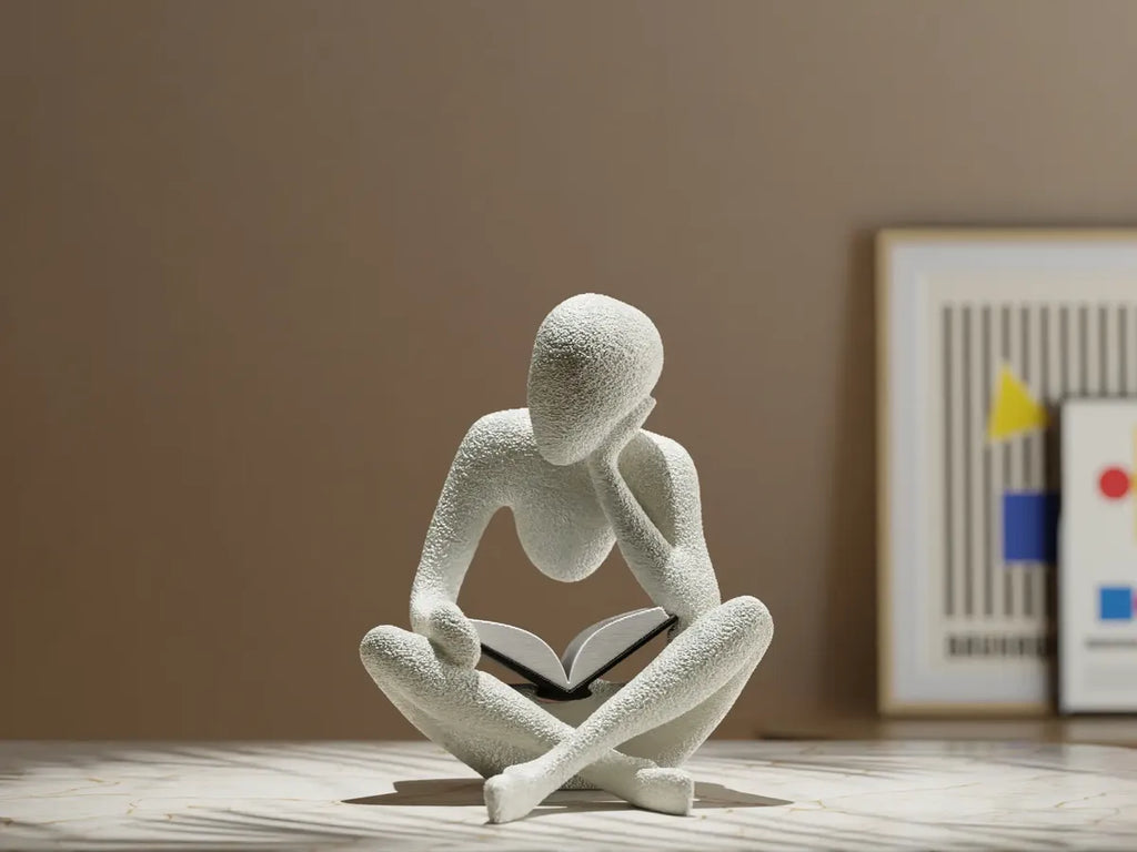 Adorno Escultura Abstracta Del Pensador