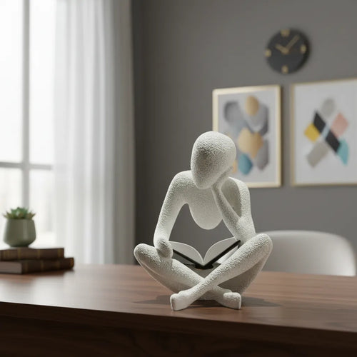 Adorno Escultura Abstracta Del Pensador