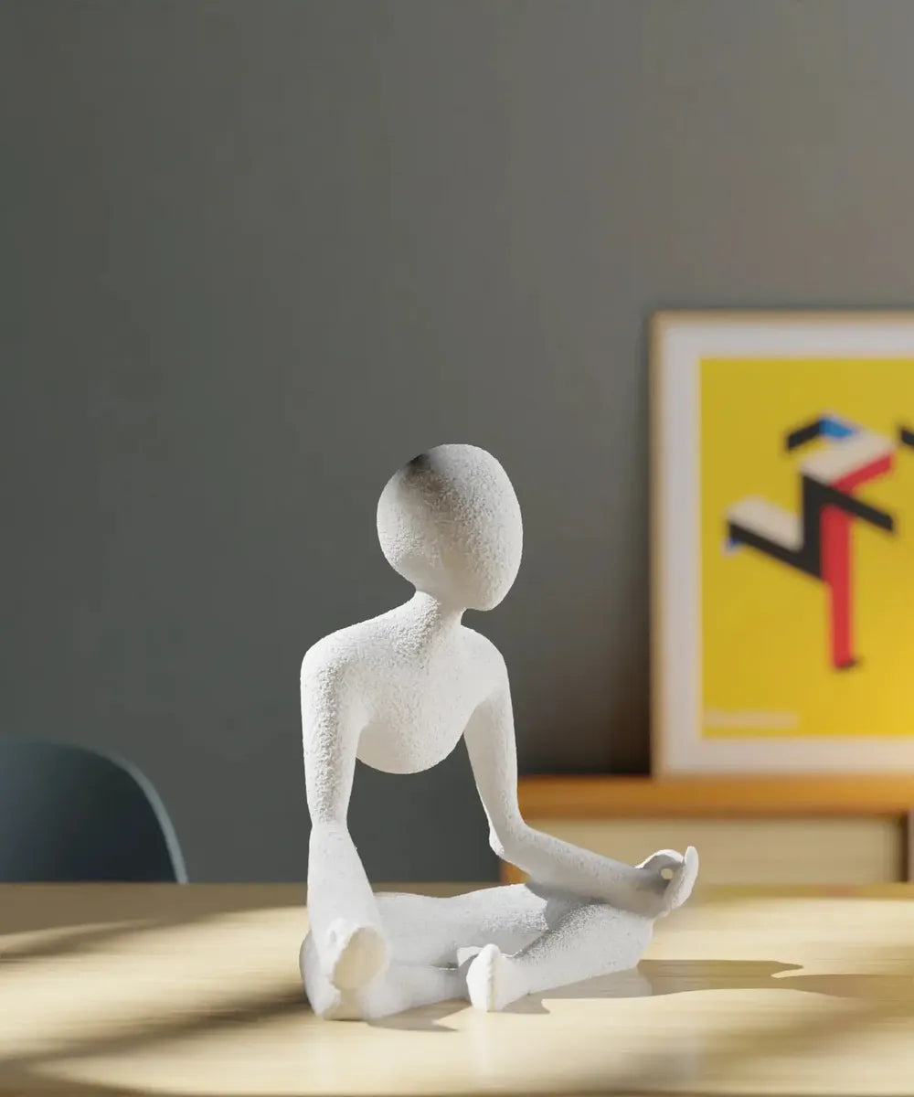 Adorno Escultura Abstracta De Meditación