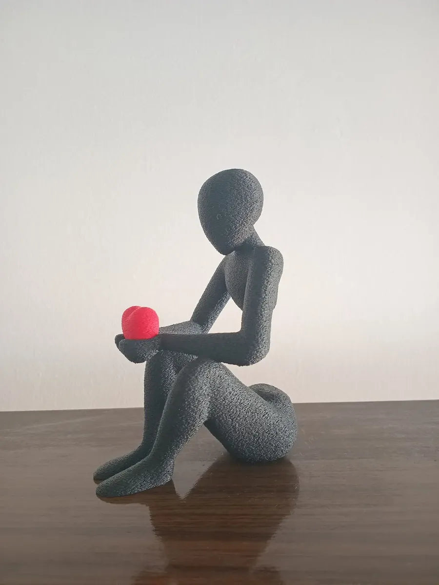 Adorno Escultura Abstracta El Abrazo Del Amor