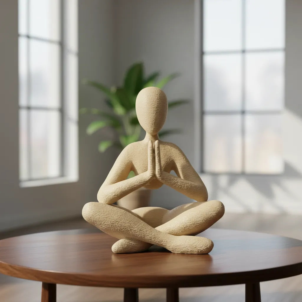 Adorno Escultura Abstracta Oración De Contemplación