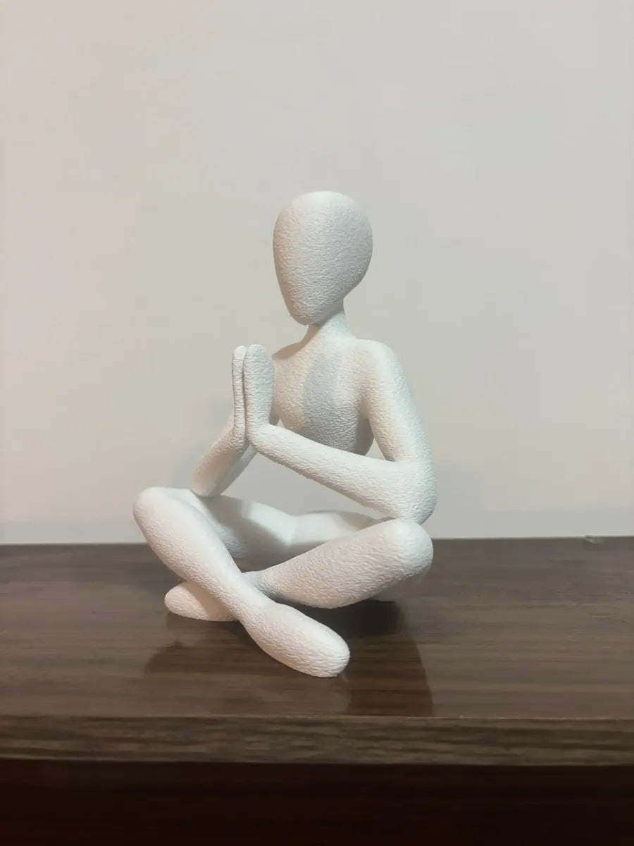 Adorno Escultura Abstracta Oración De Contemplación