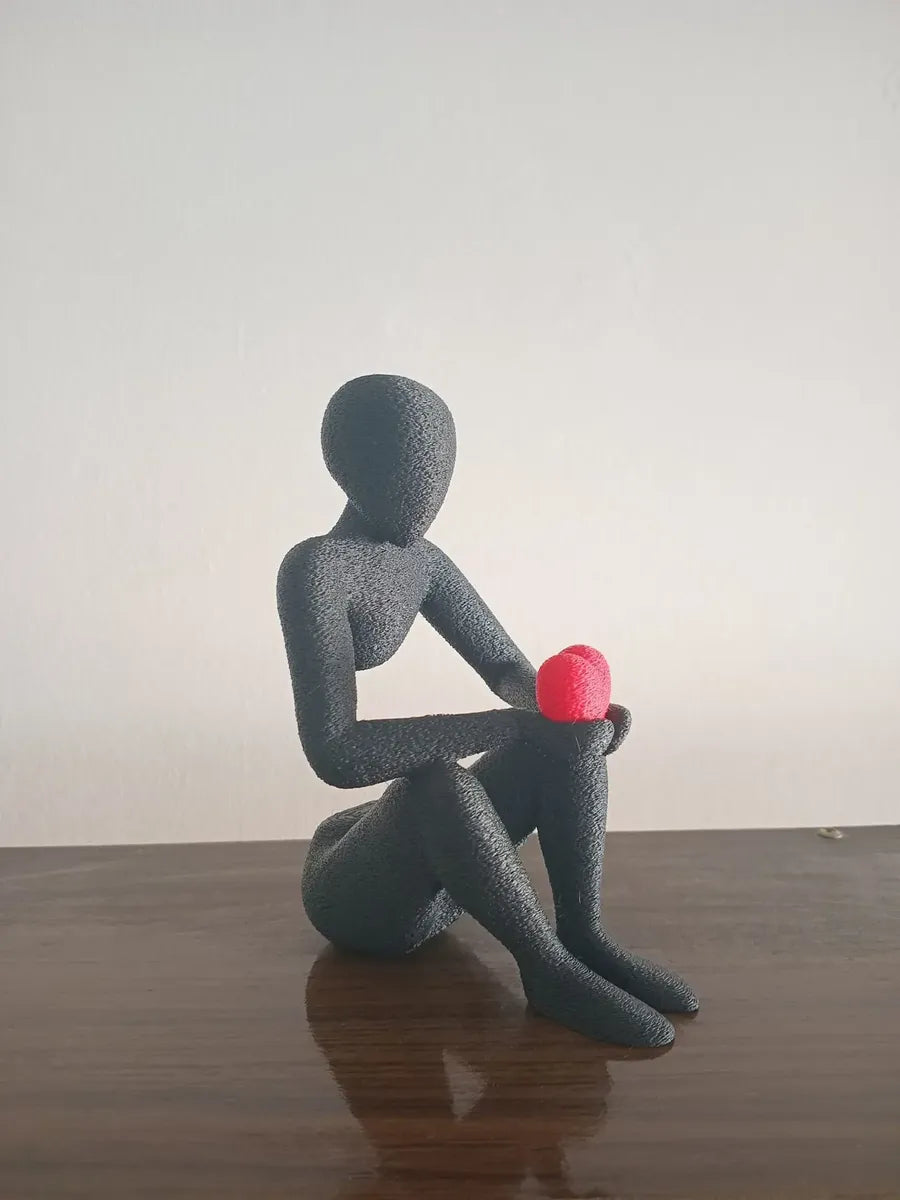 Adorno Escultura Abstracta El Abrazo Del Amor