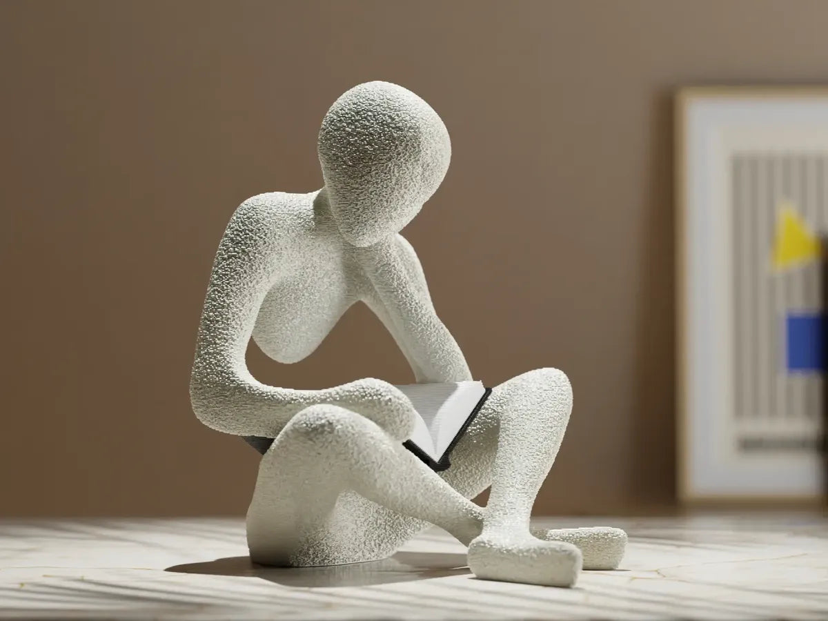 Adorno Escultura Abstracta Del Pensador
