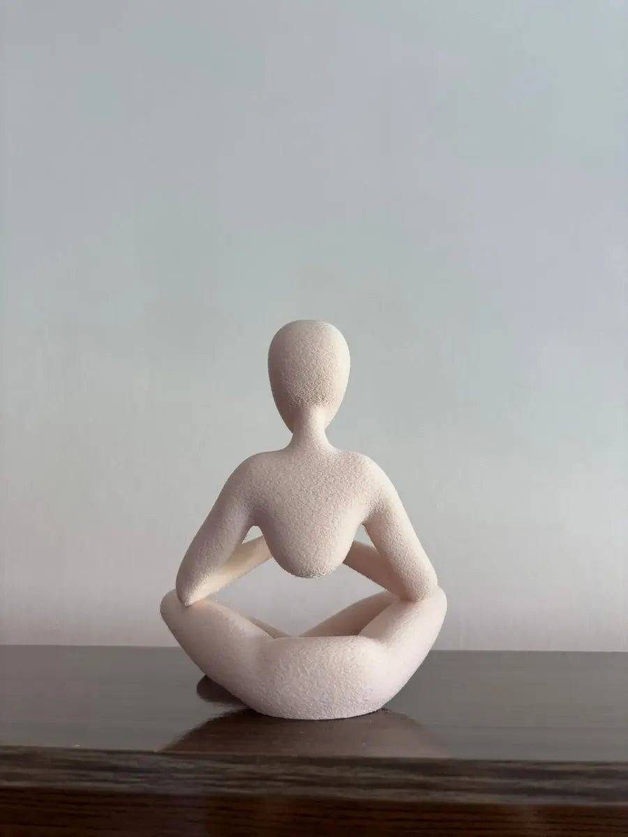 Adorno Escultura Abstracta Oración De Contemplación