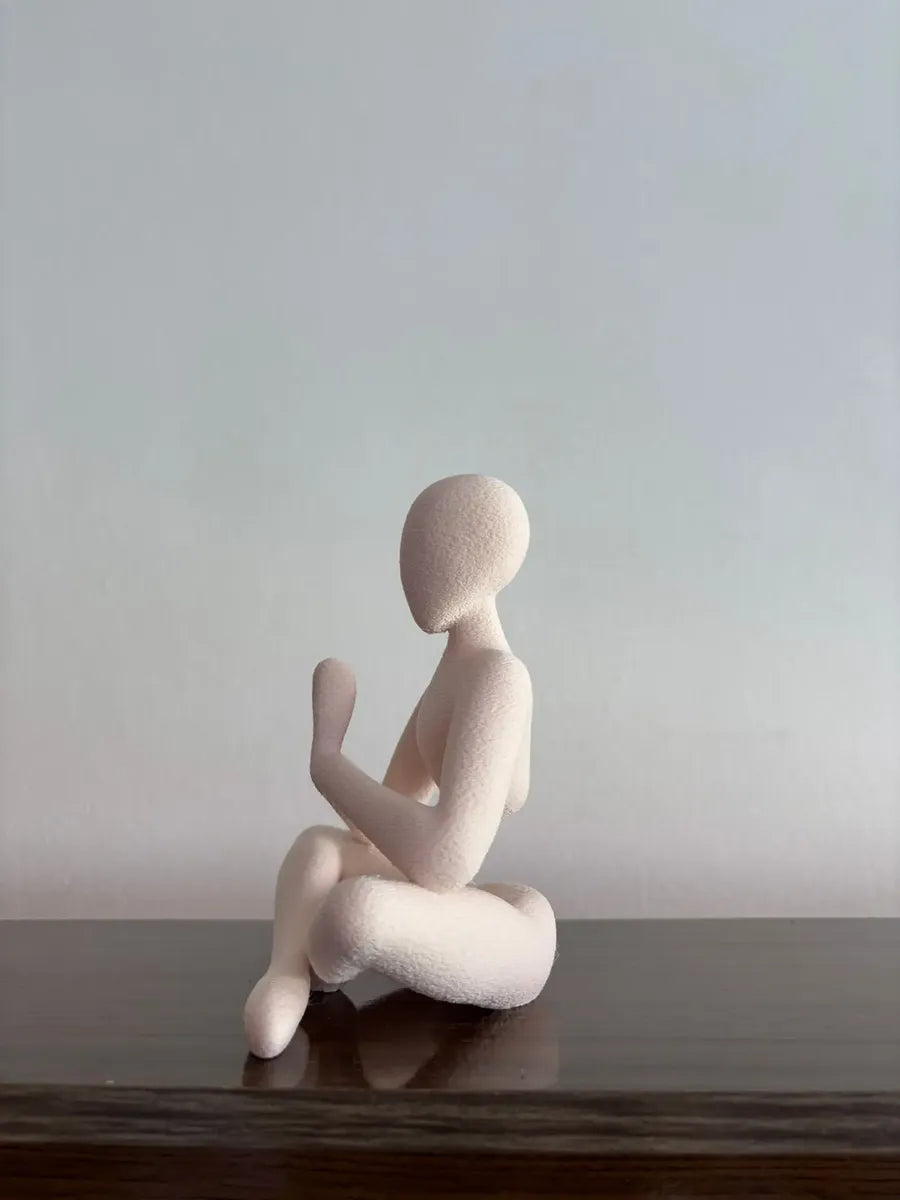 Adorno Escultura Abstracta Oración De Contemplación