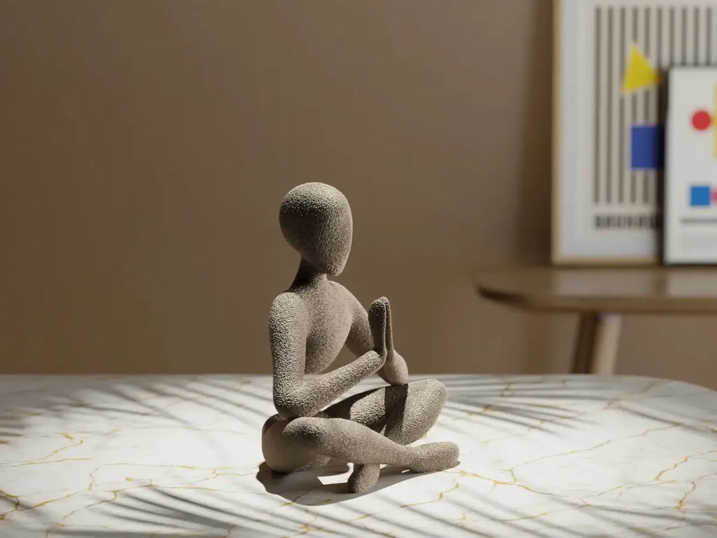 Adorno Escultura Abstracta Oración De Contemplación