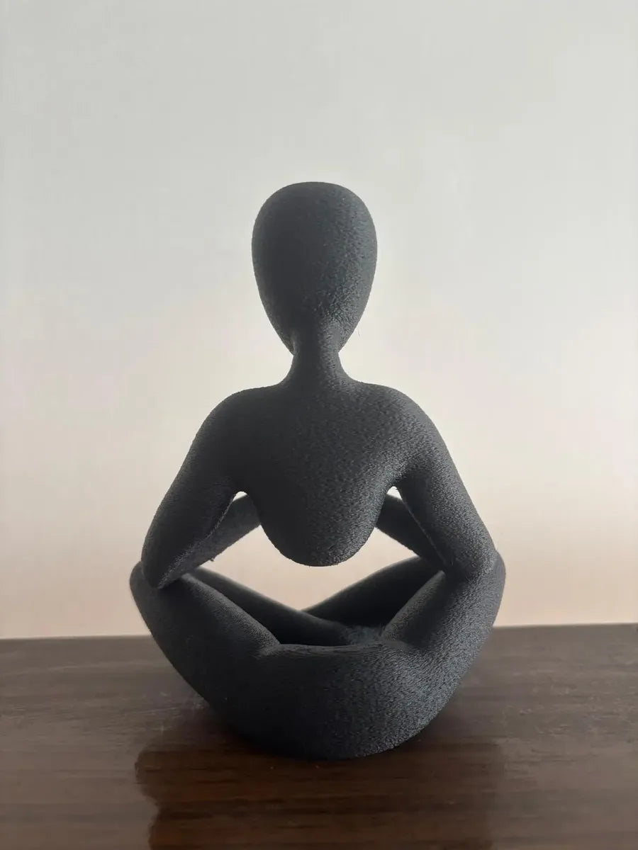 Adorno Escultura Abstracta Oración De Contemplación
